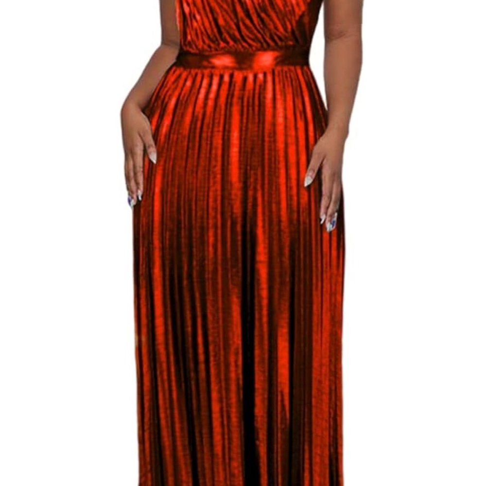 Radiant Scarlet One Shoulder Dress